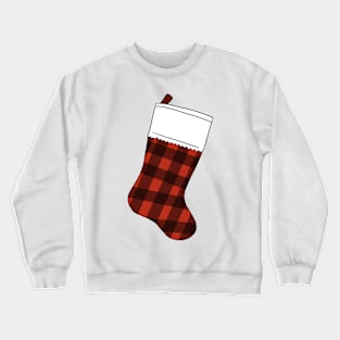 Plaid Stocking Crewneck Sweatshirt